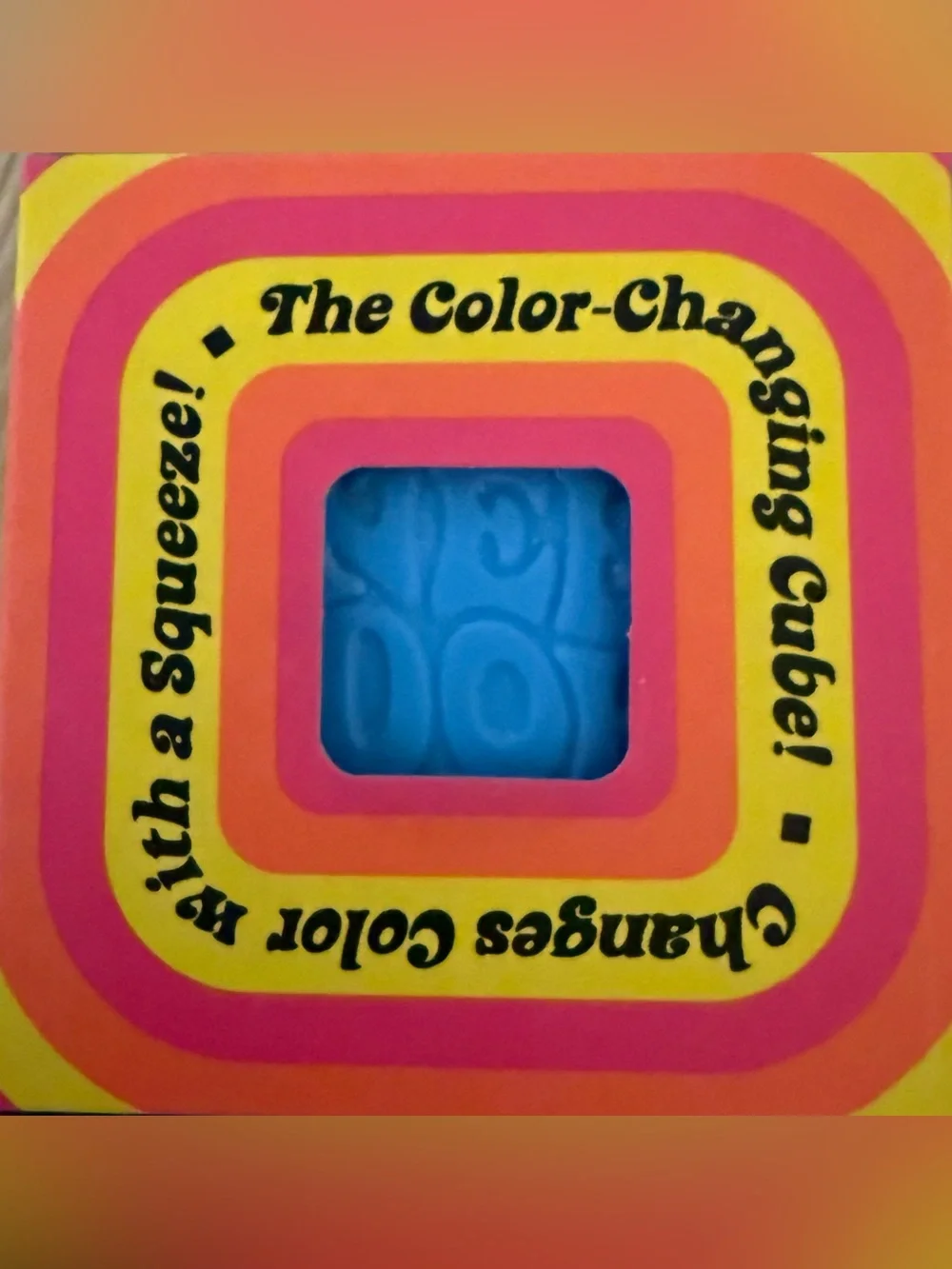 SCHYLLING NEEDOH COLOR CHANGE CUBE BRIGHT BLUE SQUEEZE TOY TRENDING!! NIB